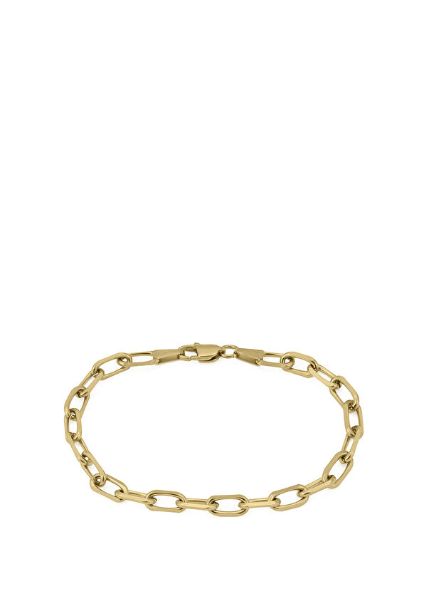 Forsa Altın Kaplama Çelik Zincir Erkek Bileklik - Görsel 2