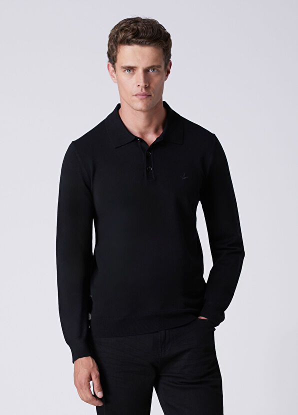 Beymen Club Black Polo Sweater - 2