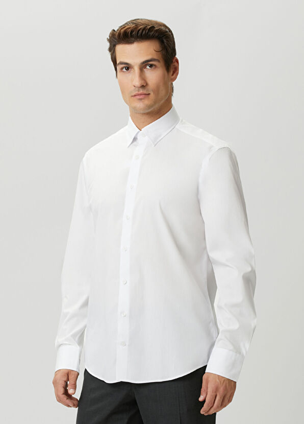 Beymen Club Comfort Fit Gizli Düğmeli Yaka Non-iron Gömlek - 3