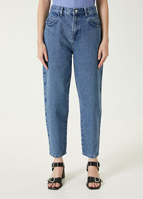 Beymen Club Slouchy Blue Micro Stone Jeans - 2