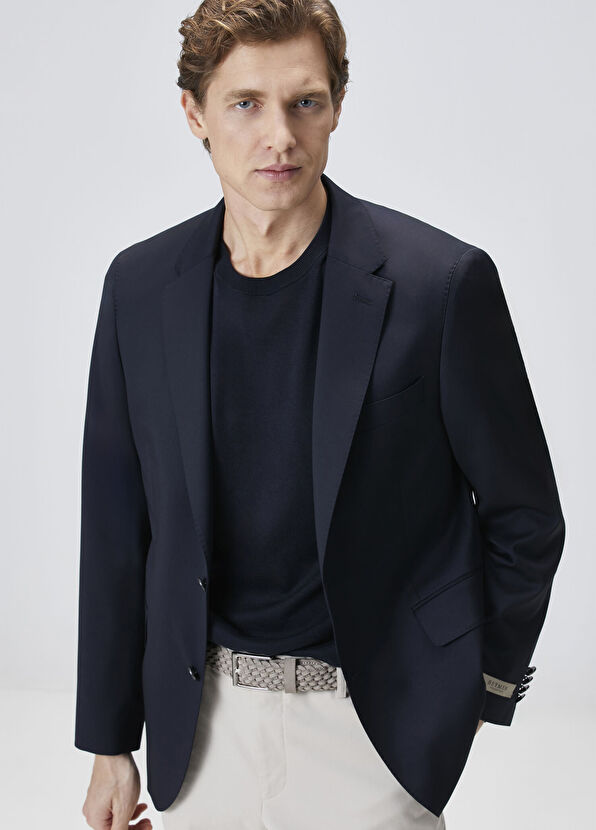 Beymen Collection Drop 7 Lacivert Yün Blazer Ceket - 2