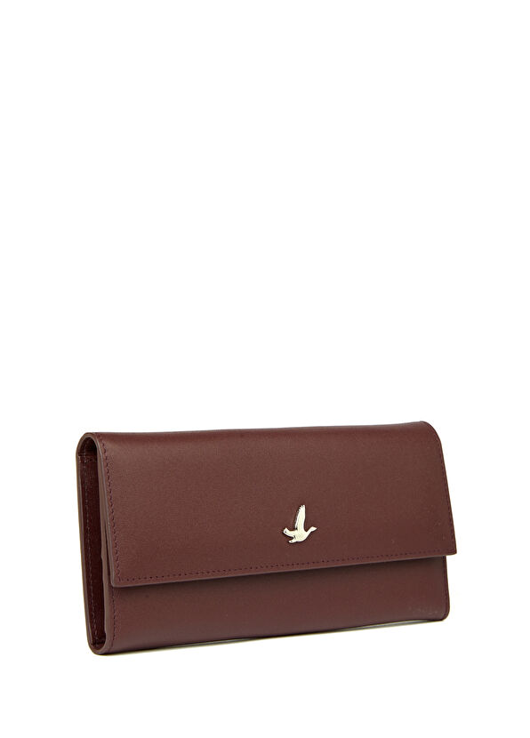 Beymen Club Burgundy Women's Leather Wallet - 2