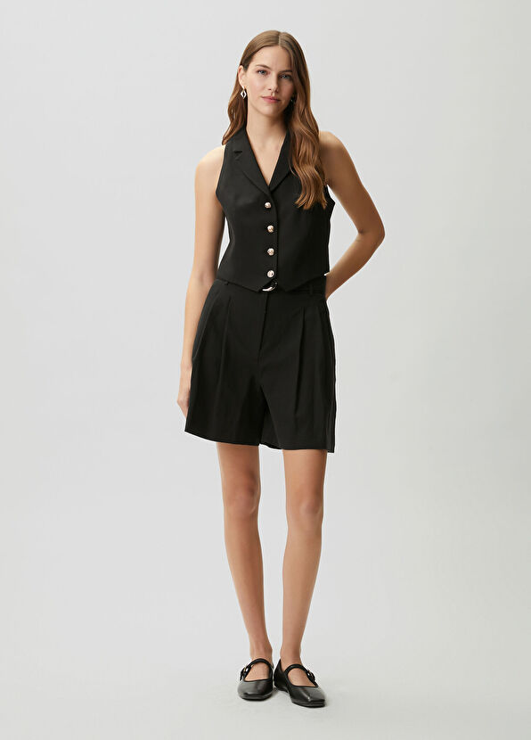 Beymen Club Black Linen Vest - 3