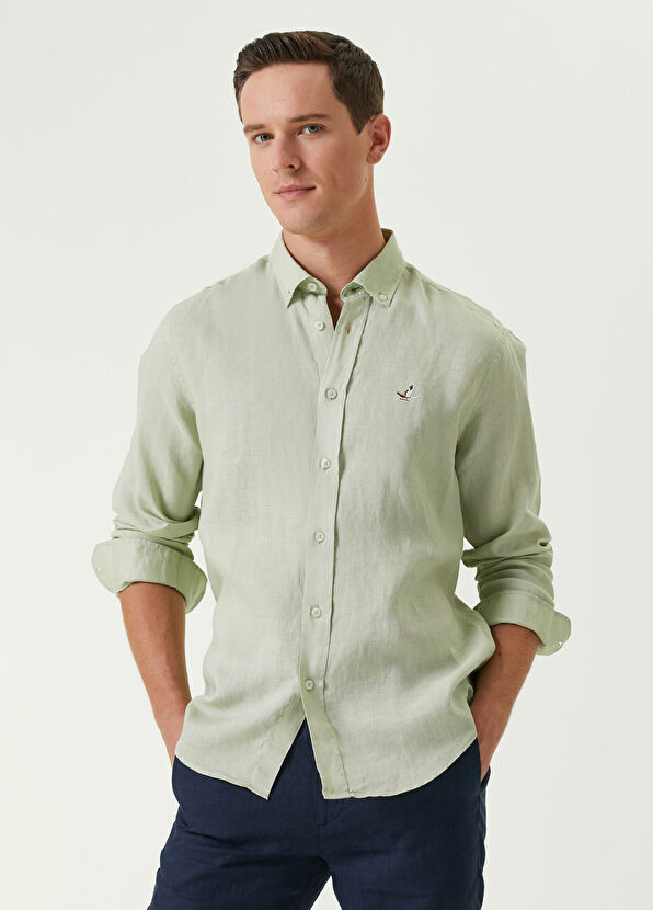 Beymen Club Comfort Fit Cagla Linen Shirt - 2