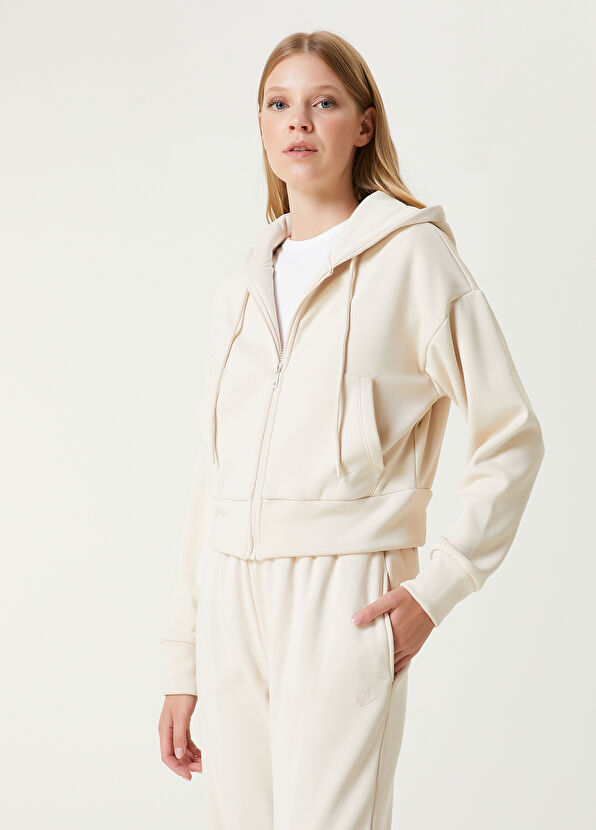 Beymen Club Ecru Zippered Hoodie - 1