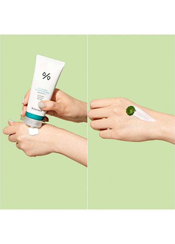 Dr. Ceuracle Cica Regen Waterproof Sun SPF50+ PA++++ Suya Dayanıklı Nemlendirici Yüz ve Vücut Güneş Kremi 100 ml - 2