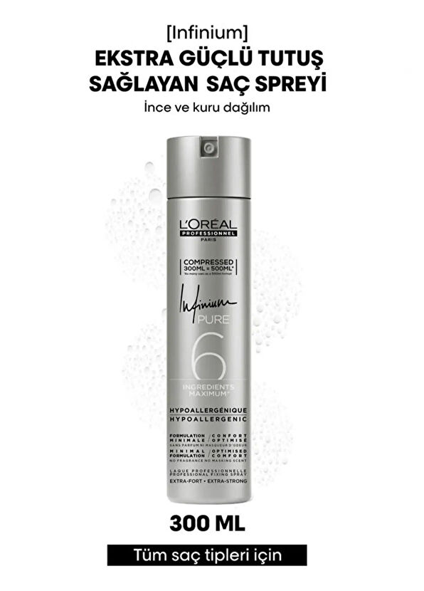 Loreal Professionnel Paris Infinium Ekstra Güçlü Tutuşlu Saç Spreyi 300 ml - 2