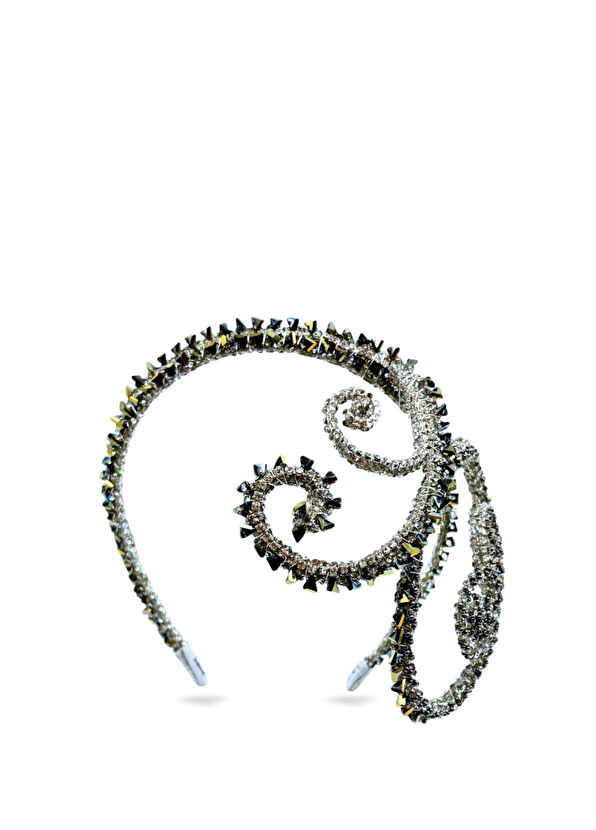 Eli Peacock Romantica Gatsby Black Bead Embroidered Women's Hair Accessory - 1