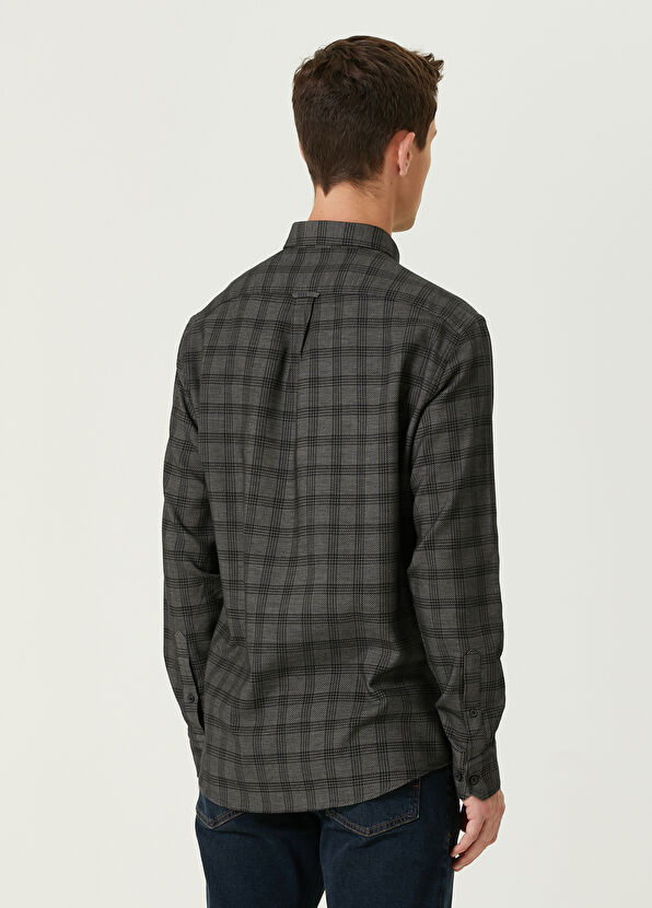 Beymen Club Comfort Fit Siyah Petek Ekose Desenli Gömlek - 4