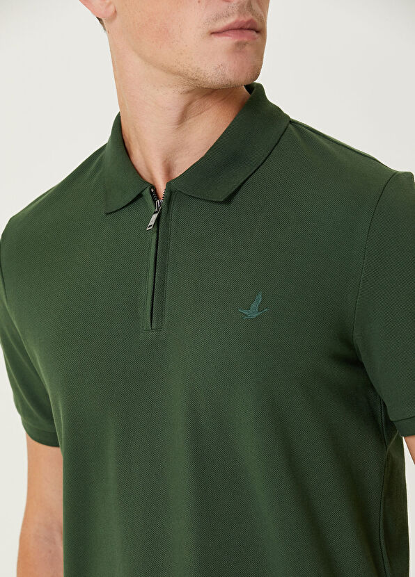 Beymen Club Comfort Fit Yeşil Polo Yaka T-shirt - 4