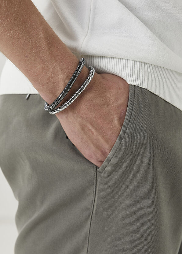 Beymen Club Silver Taşlı 2li Erkek Bileklik - 4