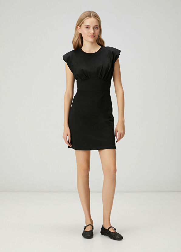 Beymen Club Black Waist Bodice Mini Dress - 1