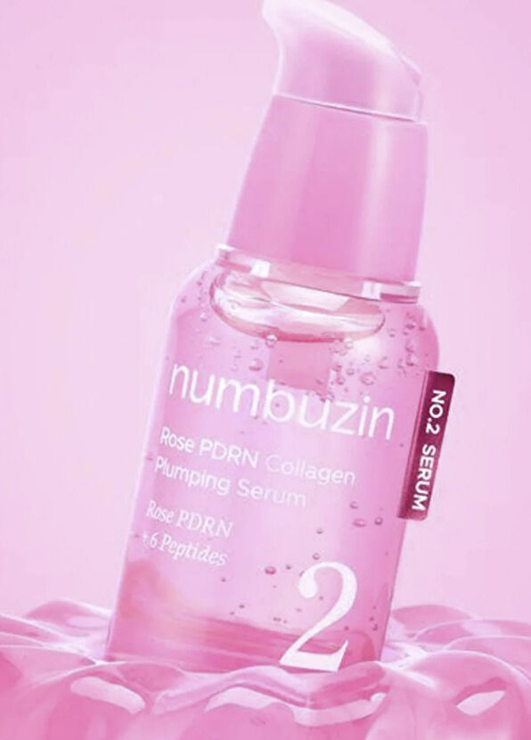 Numbuzin No.2 Rose PDRN Collagen Plumping Moisturizing Brightening Skin Serum 30 ml - 2