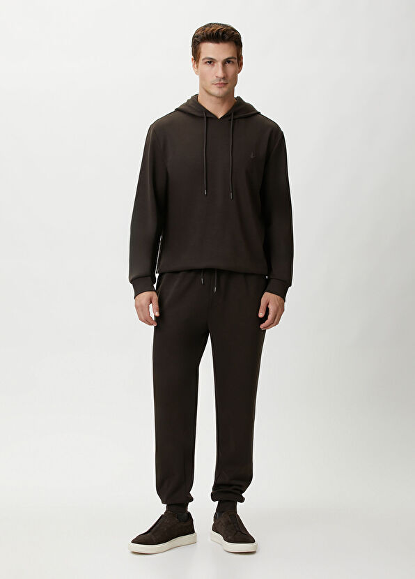 Beymen Club Koyu Kahverengi Beli Kordonlu Jogger Eşofman Altı - 1