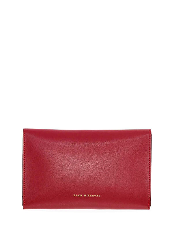 Pack'n Travel Kiraz Kırmızısı Deri 2'li Saat Kılıfı - 1