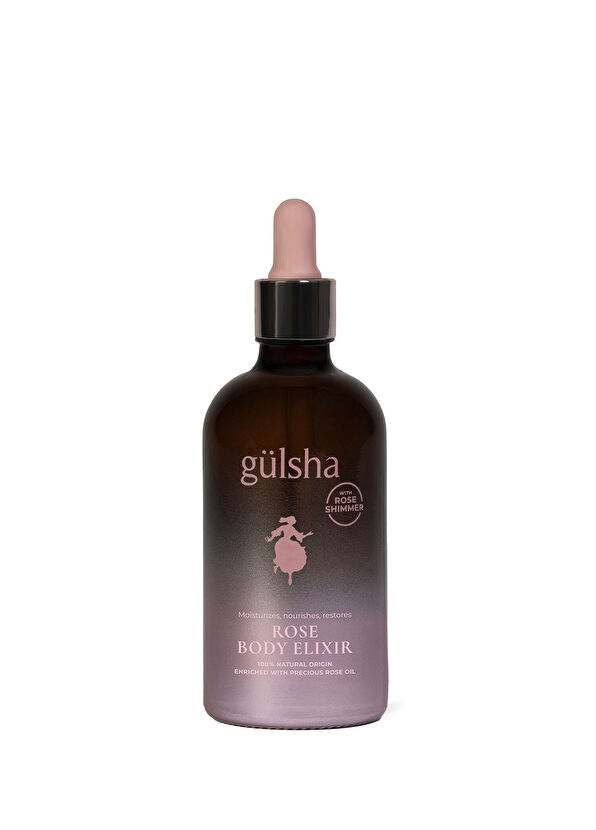 gülsha Rose Body Elixir Pembe Işıltılı Güllü Nemlendirici Vücut İksiri 100 ml - 1