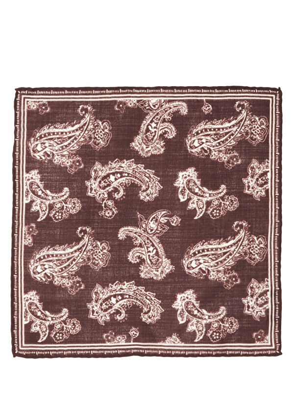 Beymen Club Burgundy Wool Bag Handkerchief - 1