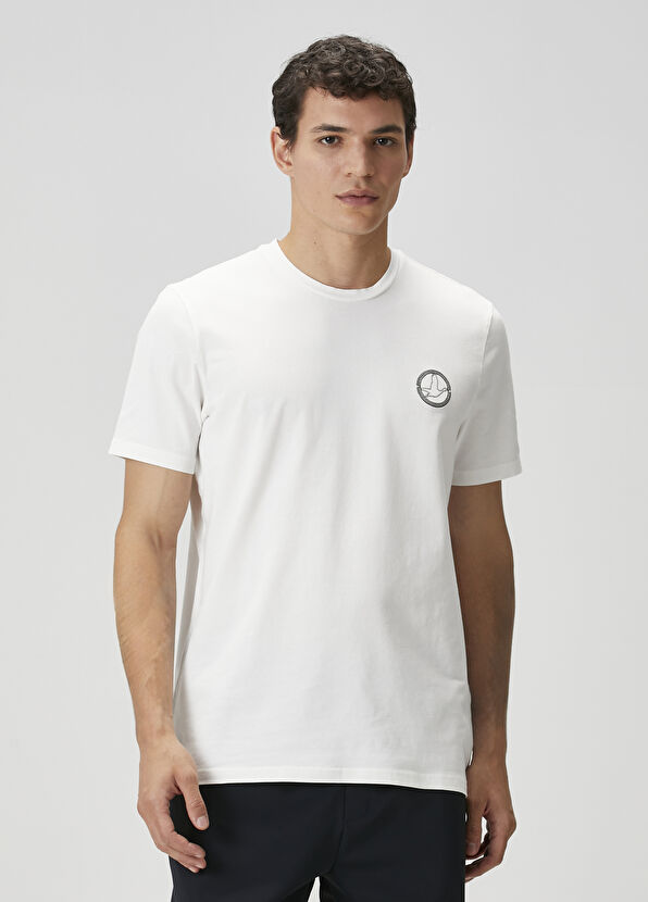 Beymen Club Off-White Goose Embroidered T-Shirt - 1