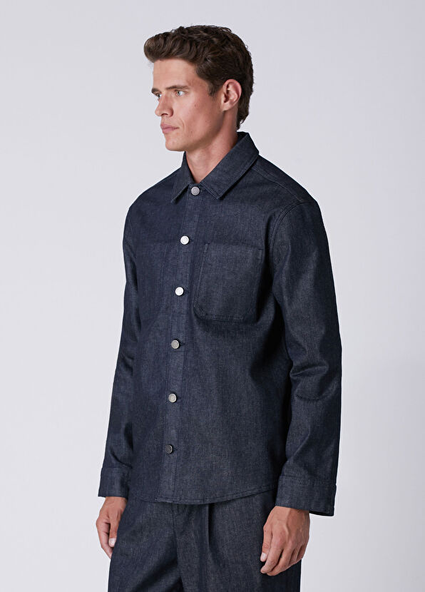 Beymen Club Navy Blue Denim Shirt - 4