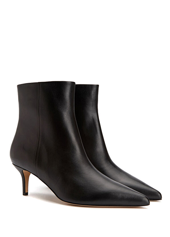 Beymen Club Siyah Kitten Heel Kadın Deri Bot - 2