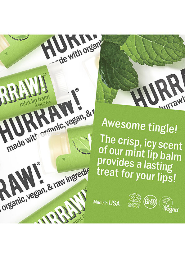 Hurraw Mint Nane Nemlendirici Lıp Balm  - 4
