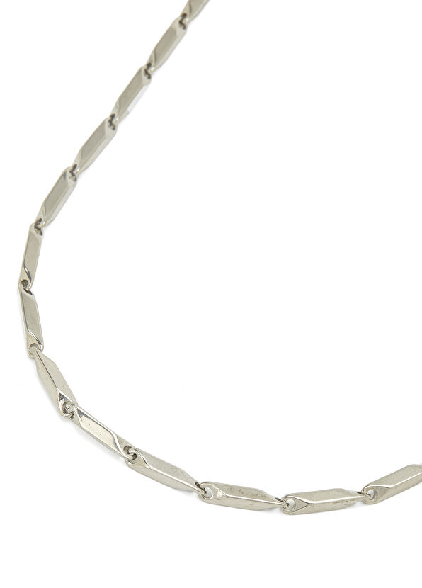 Beymen Club Silver Men's Steel Chain Necklace - 3