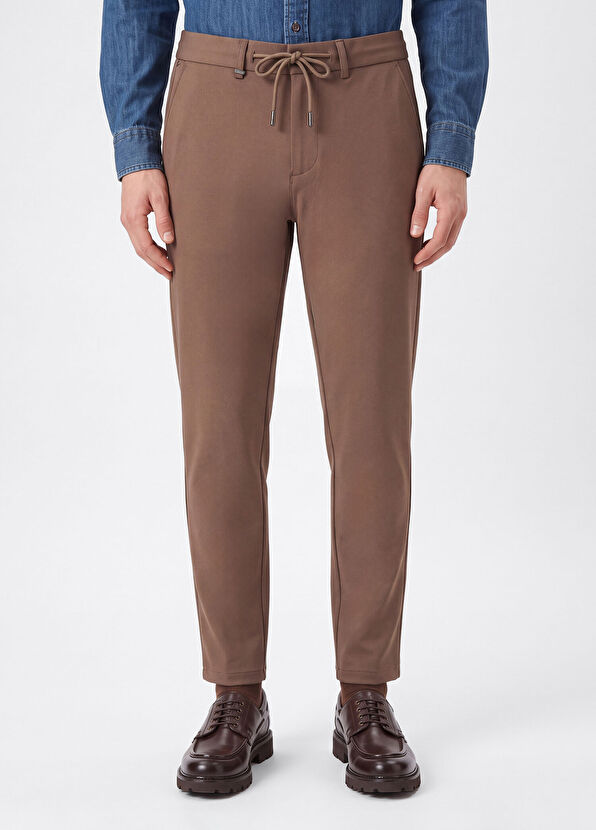 Beymen Club Slim Fit Vizon Kordonlu Chino Pantolon - 2