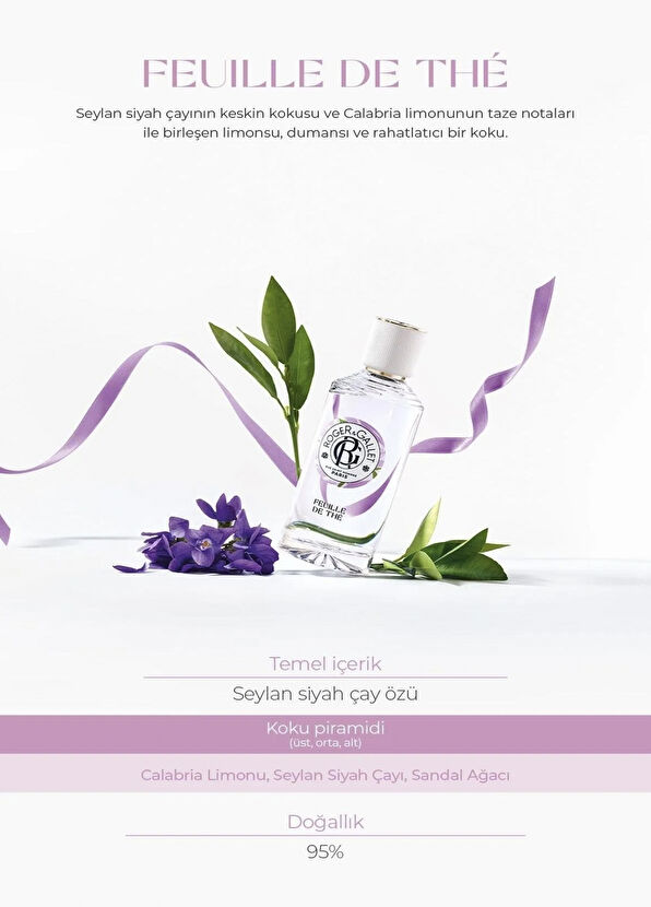 Roger&Gallet Feuille de Thé EDT 100 ml Kadın Parfüm - 2