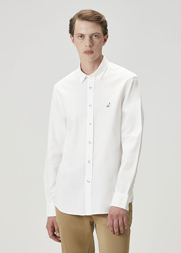 Comfort Fit White Shirt Beymen Club Comfort Fit White Shirt - 2