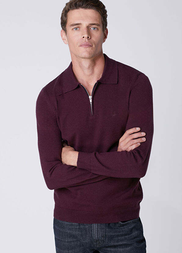 Beymen Club Plum Polo Sweater - 2