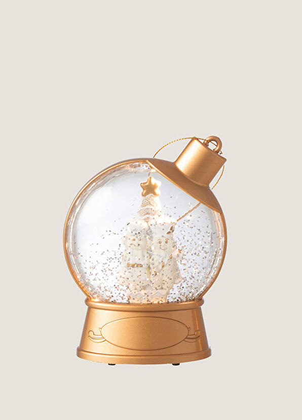 Chakra Lonica Ginger Man Brown Snow Globe - 2