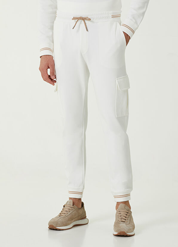 Beymen Club Beyaz Beli Kordonlu Jogger Kargo Eşofman Altı - 2
