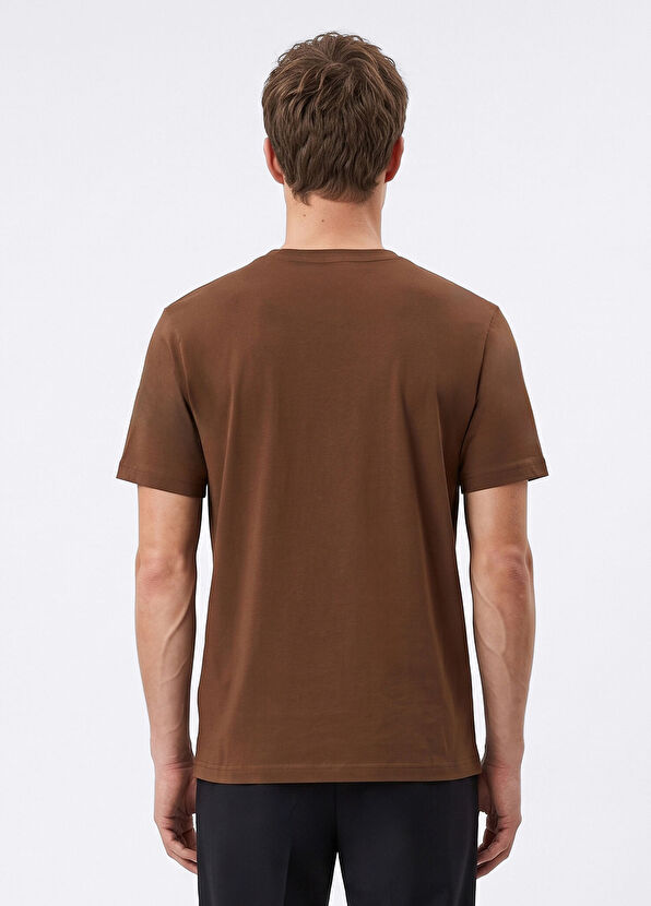 Beymen Club Relaxed Fit Brown T-shirt - 4