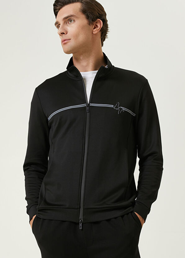 Beymen Club Siyah Çift Kaz Detaylı Sweatshirt - 2