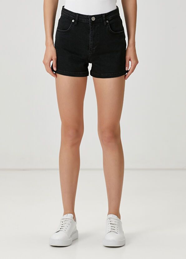 Beymen Club Antrasit Kısa Denim Şort - 2