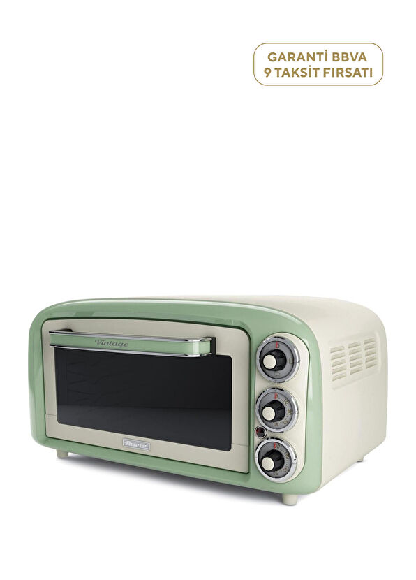 Ariete Vintage Green Mini Oven - 1