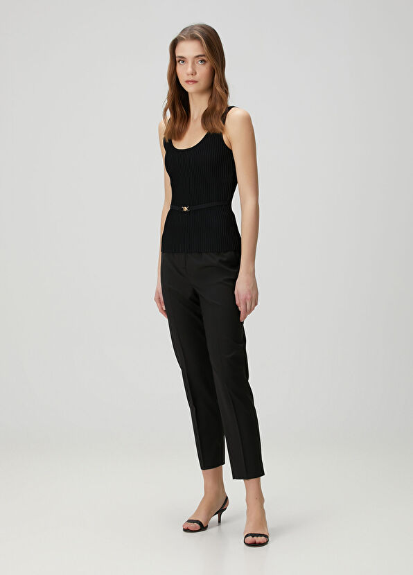 Beymen Collection Siyah Aksesuar Detaylı Triko Atlet - 3