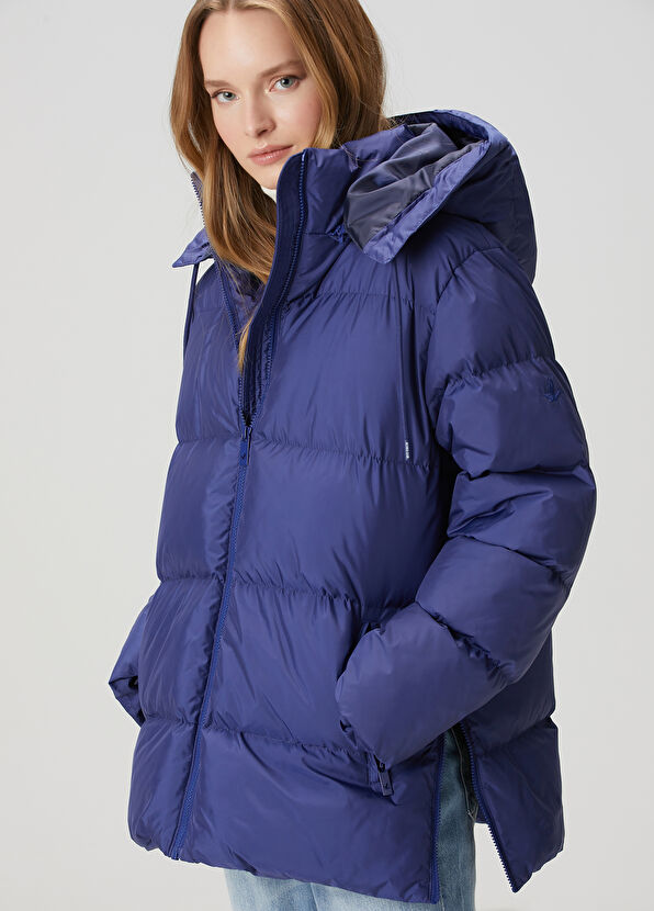 Beymen Club Midnight Blue Hooded Puff Coat - 1