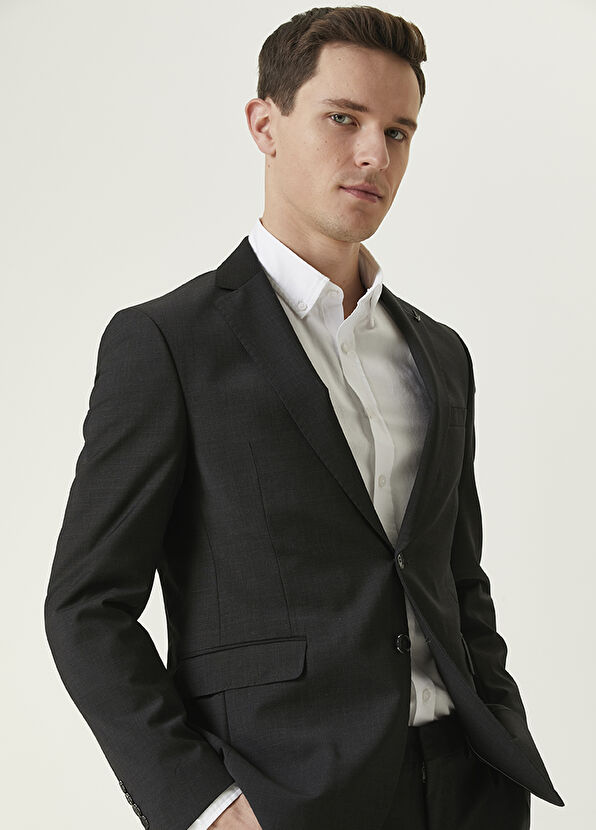 Beymen Club Anthracite Wool Suit - 2