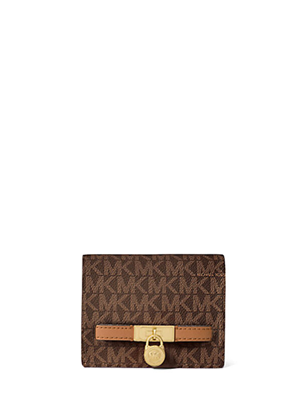 Michael Michael Kors Kahverengi Taba Logo Desenli Kadın Cüzdan - 1