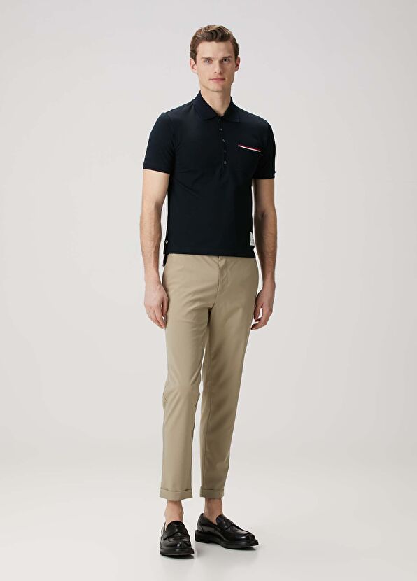 Thom Browne Lacivert Polo Yaka T-shirt - 2