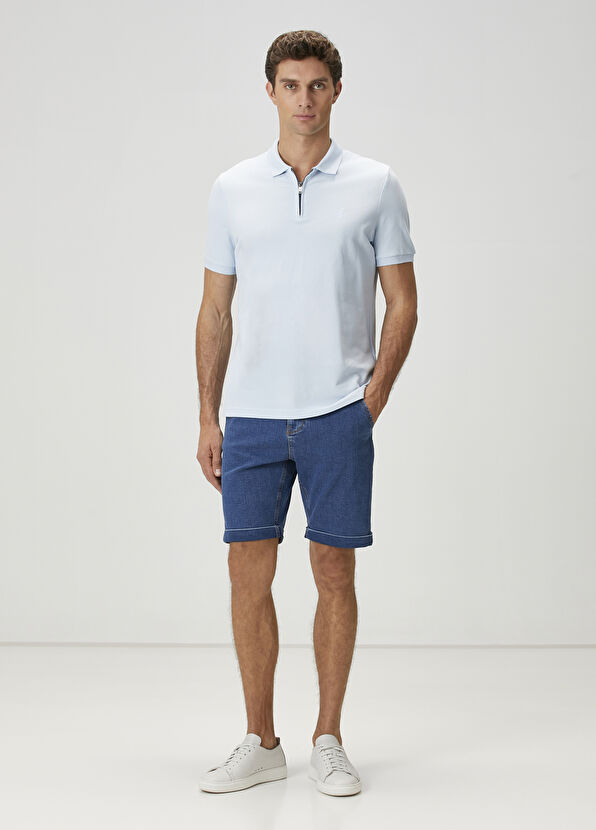 Beymen Club Blue Denim Shorts - 1