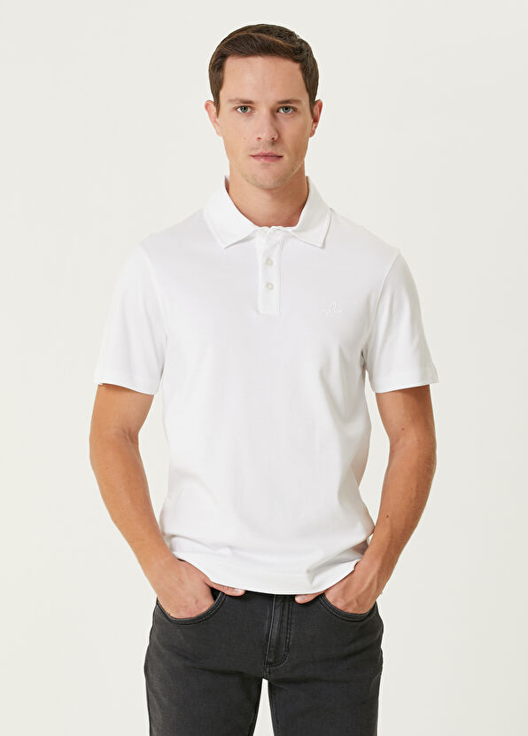 Beymen Club Slim Fit White Polo T-Shirt - 1