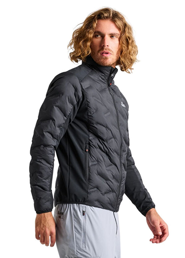 Slam Hybrid Softshell Black Men's Sports Jacket - 2