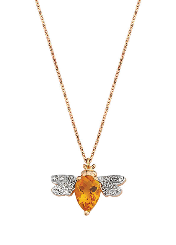 Bee Kadın Altın Kolye - Görsel 2