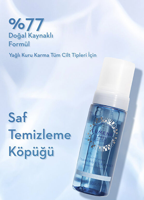 Lumene Arctic Aqua Foaming Kutup Kaynak Suyu İçeren Temizleme Köpüğü 150 ml - 2