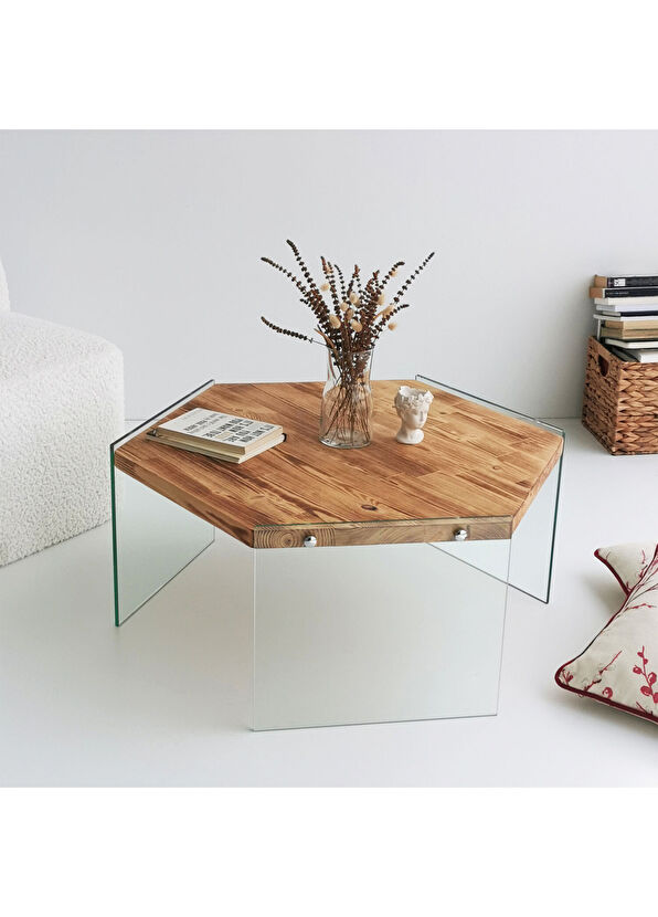 Neostill Hexagon Ahşap Orta Sehpa - 2