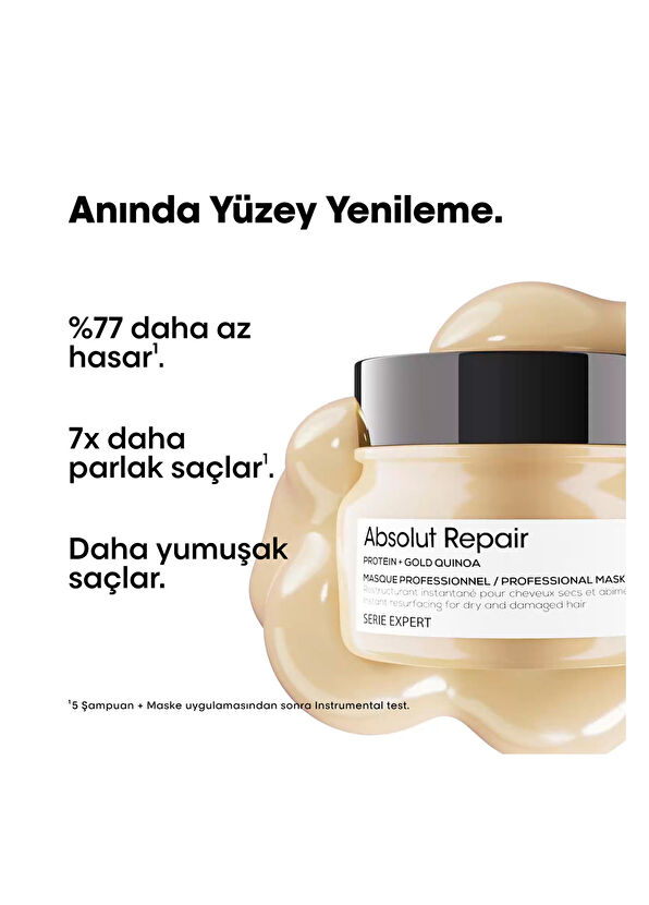 Loreal Professionnel Serie Expert Absolut Repair Instant Resurfacing Onarıcı Maske 250 ml - 3