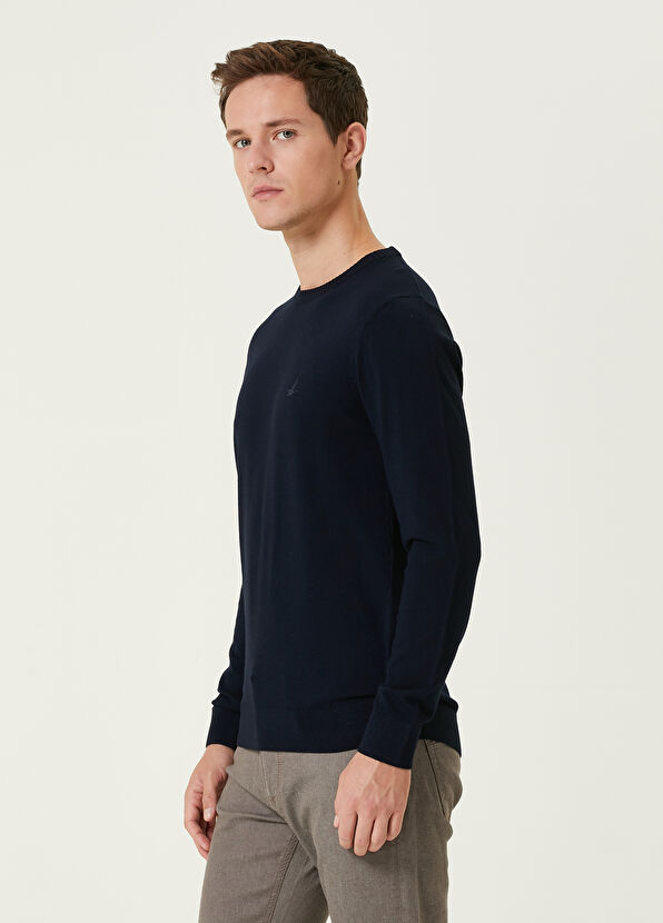 Beymen Club Navy Blue Basic Sweater - 4