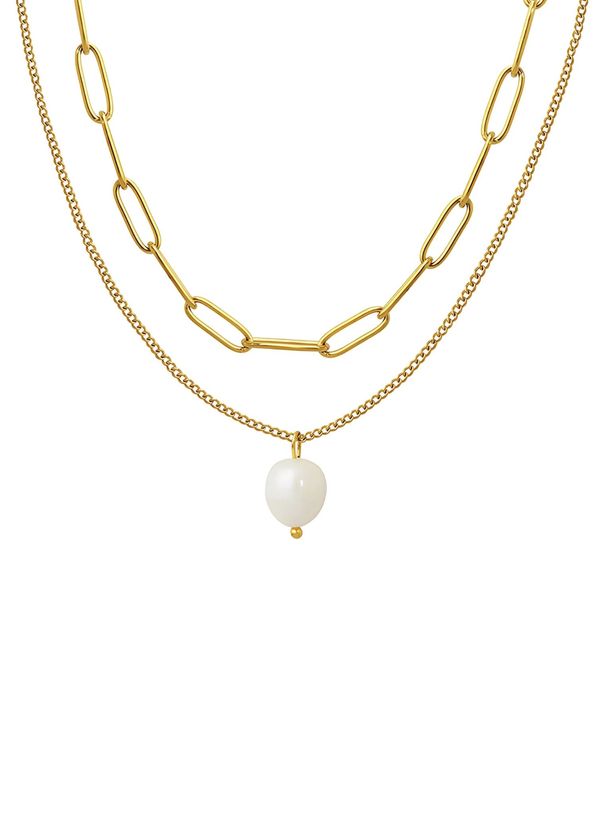 Pera Collection Lyon White Pearl Women's Necklace - 1